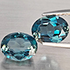 Natural London Blue Topaz 4.72 Ct. 2 Pcs Oval Shape 9 x 7.3 Mm Gemstone from Brazil