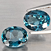 Natural London Blue Topaz 3.99 Ct. 2 Pcs Oval Shape 8.9 x 7.2 Mm Gemstone from Brazil