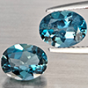 Natural London Blue Topaz 3.94 Ct. 2 Pcs Oval Shape 9 x 7.3 Mm Gemstone from Brazil