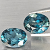 Natural London Blue Topaz 4.05 Ct. 2 Pcs Oval Shape 9.1 x 7.4 Mm Gemstone from Brazil