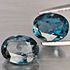 Natural London Blue Topaz 4.54 Ct. 2 Pcs Oval Shape 9.3 x 7.5 Mm Gemstones From Brazil