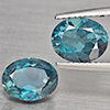 Natural London Blue Topaz 4.68 Ct. 2 Pcs Oval Shape 9.1 x 7.1 Mm Gemstones From Brazil