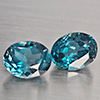 Natural London Blue Topaz 4.99 Ct. 2 Pcs Oval Shape 9 x 7.2 Mm Gemstones From Brazil