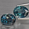 Natural London Blue Topaz 4.90 Ct. 2 Pcs Oval Shape 9.1 x 7.3 Mm Gemstones From Brazil