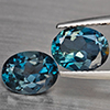 Natural London Blue Topaz 3.94 Ct. 2 Pcs Oval Shape 9 x 7.2 Mm Gemstones From Brazil