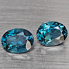 Natural London Blue Topaz 4.01 Ct. 2 Pcs Oval Shape 9 x 6.8 Mm Gemstones From Brazil