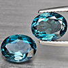 Natural London Blue Topaz 4.88 Ct. 2 Pcs Oval Shape 9 x 7.2 Mm Gemstones From Brazil