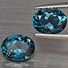 Natural London Blue Topaz 4.04 Ct. 2 Pcs Oval Shape 9 x 7.2 Mm Gemstone from Brazil