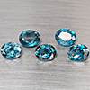 Natural London Blue Topaz 10.10 Ct 5 Pcs Oval Shape 9.2 x 7.2 Mm Gemstones From Brazil