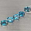 Natural London Blue Topaz 10.40 Ct 5 Pcs Oval Shape 9.1 x 7.1 Mm Gemstones From Brazil