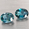 Natural London Blue Topaz 4.65 Ct. 2 Pcs Oval Shape 9.3 x 7.3 Mm Gemstone from Brazil