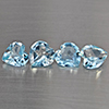 Natural Baby Blue Topaz 2.90 Ct. 4 Pcs Heart Shape 6.3 Mm Gemstone from Brazil