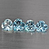 Natural Baby Blue Topaz 3.21 Ct. 4 Pcs Heart Shape 6.3 Mm Gemstone from Brazil