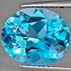 Natural Gem Swiss Blue Topaz 6.20 Ct. Oval Shape 12.1 x 10.1 Mm Gemstone from Brazil