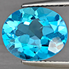 Natural Gem Swiss Blue Topaz 5.59 Ct. Oval Shape 12.2 x 10 Mm Gemstone from Brazil