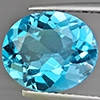 Natural Gem Swiss Blue Topaz 5.17 Ct. Oval Shape 11.8 x 10.1 Mm Gemstone from Brazil