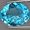 Natural Gem Swiss Blue Topaz 4.69 Ct. Oval Shape 12.1 x 10.1 Mm Gemstone from Brazil