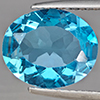 Natural Gem Swiss Blue Topaz 4.15 Ct. Oval Shape 12 x 10 Mm Gemstone from Brazil