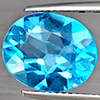 Natural Gem Swiss Blue Topaz 4.78 Ct. Oval Shape 12.2 x 10 Mm Gemstone from Brazil