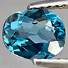 Natural London Blue Topaz 1.08 Ct. Oval Shape 7.1 x 5.8 Mm Gemstone from Brazil
