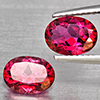 Natural Pink Topaz 2.96 Ct. 2 Pcs Oval Shape 8.1 x 6.1 Mm Gemstone From Brazil