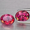 Natural Pink Topaz 3.65 Ct. 2 Pcs Oval Shape 8.1 x 6.4 Mm Gemstone From Brazil