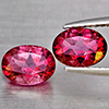 Natural Pink Topaz 2.88 Ct. 2 Pcs Oval Shape 8.2 x 6.2 Mm Gemstone From Brazil