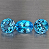 Natural Swiss Blue Topaz 5.15 Ct. 3 Pcs Mixed Shape Gemstone from Brazil