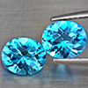Natural Swiss Blue Topaz 2.61 Ct. 2 Pcs Oval Shape 7.4 x 6.3 Mm Gemstone from Brazil
