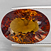Natural Imperial Topaz 26.17 Ct. Oval Concave Cut 20 x 14.5 Mm Gemstone From Brazil