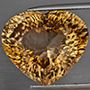 Natural Imperial Topaz 26.40 Ct. Heart Concave Cut 20 x 17 Mm Gemstone From Brazil