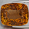 Natural Imperial Topaz 21.09 Ct. Cushion Concave Cut 17 x 13.5 Mm Gemstone From Brazil