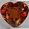 Natural Imperial Topaz 13.37 Ct. Heart Shape 14.7 x 13.5 Mm Gemstone From Brazil