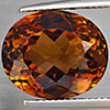 Natural Imperial Topaz 15.04 Ct. Oval Shape 14.9 x 12.5 Mm Gemstone From Brazil