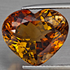 Natural Imperial Topaz 19.85 Ct. Heart Shape 17.5 x 15 Mm Gemstone From Brazil