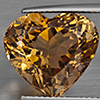 Natural Imperial Topaz 12.83 Ct. Heart Shape 14.5 x 12.8 Mm Gemstone From Brazil