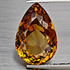 Natural Imperial Topaz 14.25 Ct. Pear Shape 18 x 12.2 Mm Gemstone From Brazil