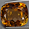 Natural Imperial Topaz 13.65 Ct. Cushion Shape 14.5 x 12.8 Mm Gemstone From Brazil