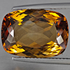 Natural Imperial Topaz 13.33 Ct. Cushion Shape 16.6 x 11.8 Mm Gemstone From Brazil