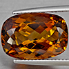 Natural Imperial Topaz 13.14 Ct. Cushion Shape 16.3 x 11.3 Mm Gemstone From Brazil