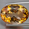 Natural Imperial Topaz 16.54 Ct. Oval Shape 18.4 x 13 Mm Gemstone From Brazil