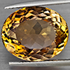 Natural Imperial Topaz 10.94 Ct. Oval Shape 15.7 x 12.8 Mm Gemstone From Brazil
