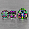 Natural Mystic Green Topaz Gemstones 5.58 Ct. 3 Pcs. Mixed Shape and Mixed Size Natural Mystic Green Topaz Gemstones 5.58 Ct. 3 Pcs. Mixed Shape and Mixed Size
