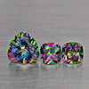 Natural Mystic Green Topaz Gemstones 5.68 Ct. 3 Pcs. Mixed Shape and Mixed Size Natural Mystic Green Topaz Gemstones 5.68 Ct. 3 Pcs. Mixed Shape and Mixed Size