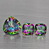 Natural Mystic Green Topaz Gemstones 5.12 Ct. 3 Pcs. Mixed Shape and Mixed Size Natural Mystic Green Topaz Gemstones 5.12 Ct. 3 Pcs. Mixed Shape and Mixed Size