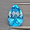Natural Swiss Blue Topaz 6.73 Ct. Pear Shape 14 x 9.8 Mm Gemstone from Brazil