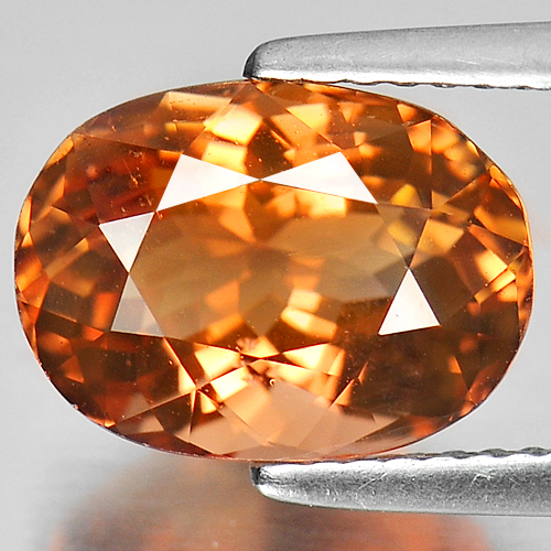 Pinkish Orange Tourmaline 4.04 Ct. Clean Oval 11.4 x 8.5 Mm