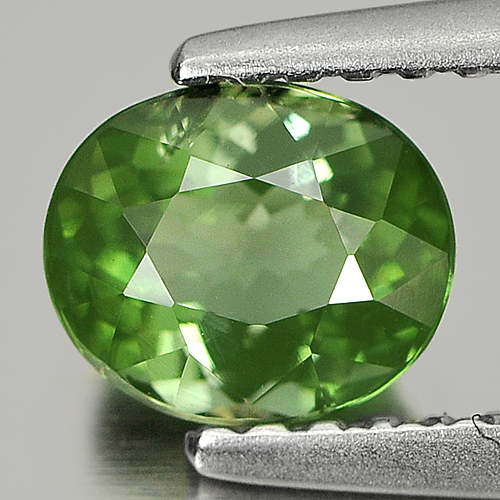 0.89 Ct. Clean Oval Natural Green Tourmaline Unheated