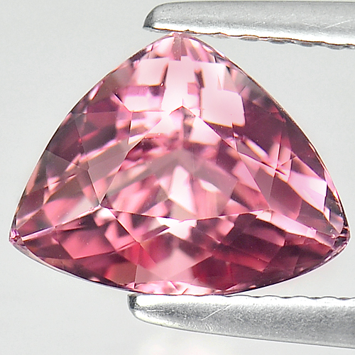 Pink Tourmaline 2.69 Ct. Trilliant Shape 10 x 7.8 Mm. Natural Gemstone Nigeria