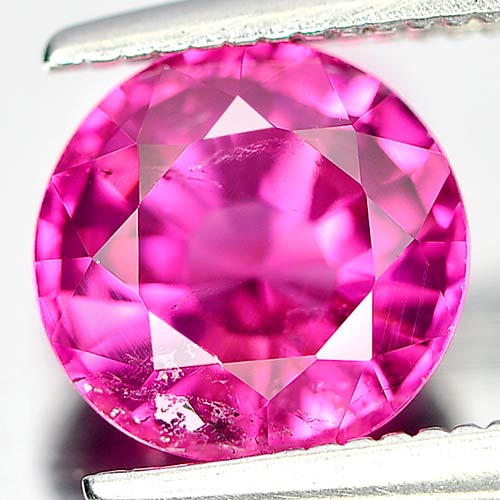 Unheated 1.52 Ct. Round Shape Natural Gemstone Purplish Pink Tourmaline